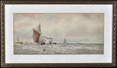 BOYCE William Thomas Nicolas,shipping off Tynemouth pier,1902,Anderson & Garland 2017-08-15