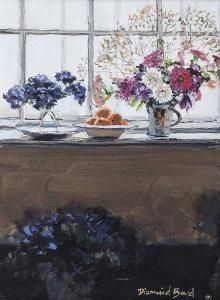 BOYD Diarmuid 1951,STILL LIFE, FLOWERS BY A WINDOW,Ross's Auctioneers and values IE 2020-07-15