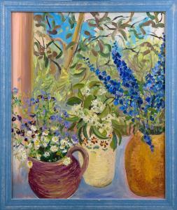 BOYD Polly 1946,Three Vases of Flowers,Leonard Joel AU 2018-12-02