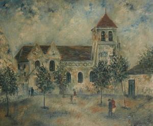 BOYER Émile 1800-1900,Place de l'église,Millon & Associés FR 2016-03-11