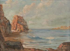 BOYER E 1900-1900,Seascape with Rocky Shoreline,Ripley Auctions US 2009-01-25