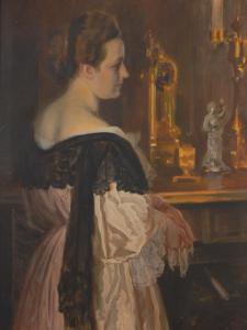 BOYER Otto 1874-1912,Elegante Dame,Wendl DE 2019-02-28