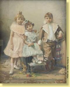 BOYLE Ferdinand Thomas Lee 1820-1906,Trois enfants sages,1900,Horta BE 2009-03-16