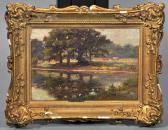 BOYLE George A,a summer landscape with lake and cattle grazing,Tring Market Auctions 2013-10-25
