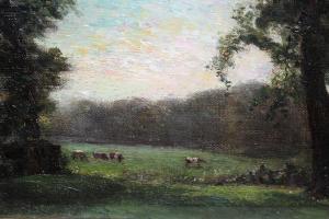 BOYLE George A 1842-1930,cattle grazing in a woodland clearing,Lawrences of Bletchingley 2023-01-31