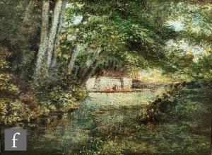 BOYLE George 1826-1899,Trees on a riverbank,Fieldings Auctioneers Limited GB 2022-02-17