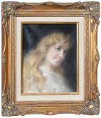 BOYLE Nellie Dubois 1800-1900,Portrait of a Woman in White,1891,Brunk Auctions US 2020-07-31
