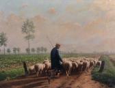 Boyle Vict 1900,A Shepherd and Flock,20th Century,John Nicholson GB 2017-09-13