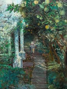 BOYLEY Jocelyn 1932,Figure on a Garden Path,5th Avenue Auctioneers ZA 2018-04-15
