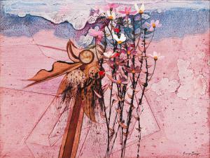 BOYS George 1930-2014,Abstract Flowers II,Strauss Co. ZA 2024-04-15