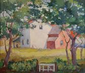 bozeman jones henry 1889-1973,White House Summer,1948,Clars Auction Gallery US 2016-10-16