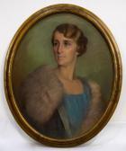 BRÜCH Oskar 1869-1943,Portret van Petronella Francina Forbes-Wels,1929,Venduehuis NL 2022-10-11