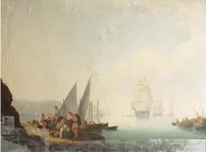 BRüGGEMANN J.W,A calm: French tallships firing a salute in a bay,,1835,Christie's GB 2003-10-28