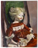 BRÜNE Gudrun 1941,Porträt einer französischen Puppe,1998,Ketterer DE 2011-10-29