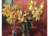 BRAïTOU SALA Albert 1885-1972,Bouquet de fleurs jaunes Huile sur panneau. Signée,Ader FR 2007-12-05