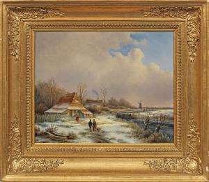 BRAAKMAN anthonie 1811-1870,Winter am Kanal,1837,Schloss DE 2021-09-11