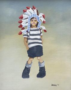 BRAAQ 1951-1997,Self Portrait as a Young Boy with Native American ,David Duggleby Limited 2023-12-08