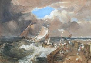 BRABAZON Hercules,Calais Pier (after J. M. W. Turner (1775-1851)),Woolley & Wallis 2024-03-06