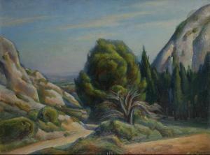 BRABO Albert 1894-1964,Chemin dans les Alpilles,1931,Ader FR 2021-04-16
