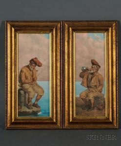 BRACCI Michele 1700-1700,Lot of Two Portraits: The Fisherman,Skinner US 2008-10-15