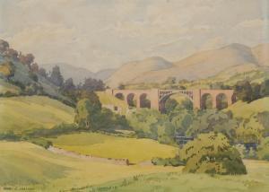BRACKEN Henry W 1920-1998,The Lune Viaduct at Waterside,Bamfords Auctioneers and Valuers 2021-07-20