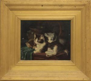 BRACKETT Sydney Lawrence 1852-1910,Portrait of Cats,Slawinski US 2016-02-15