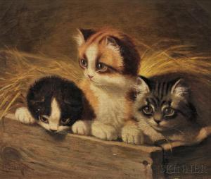 BRACKETT Sydney Lawrence 1852-1910,Three Little Kittens,Skinner US 2014-09-19