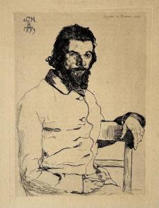 BRACQUEMOND Felix 1833-1914,Portrait de Charles Meryon,1853,Eric Caudron FR 2024-04-02