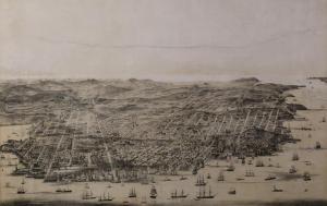 BRADDOCK GIFFORD Charles,San Francisco: Birds Eye View,1864,Clars Auction Gallery 2018-01-21