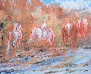 bradford Dorothy 1918-2008,Riders by the River,Peter Wilson GB 2020-10-01