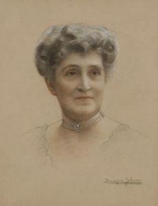 BRADFORD Johnson 1800-1900,Portrait en buste d'une femme au collier,Daguerre FR 2021-06-27