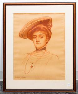 BRADFORD Johnson 1800-1900,Portrait of a Woman,Hindman US 2017-03-16