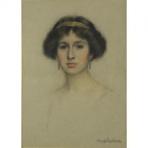 BRADFORD Johnson 1800-1900,Portrait of a young female,Eastbourne GB 2019-07-11