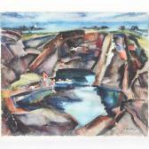 BRADLEY Carolyn Gertrude 1898-1954,The Swimming Hole,1953,Ripley Auctions US 2021-05-01