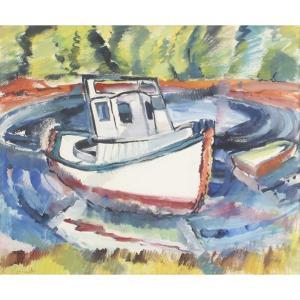 BRADLEY Carolyn Gertrude 1898-1954,tugboat,Ripley Auctions US 2020-03-21