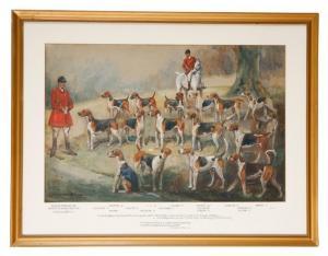 BRADLEY Cuthbert 1861-1943,The Cambridgeshire Dog Hounds,1924,Duke & Son GB 2022-10-13