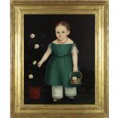 BRADLEY John,PORTRAIT OF A YOUNG GIRL IN GREEN DRESS WITH POT O,1825,Sotheby's GB 2005-05-19
