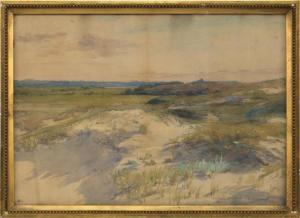 BRADLEY Susan H 1851-1929,Landscape with dunes,Eldred's US 2018-01-19