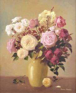 BRADLEY Thomas 1899-1993,Roses in a Vase,Peter Wilson GB 2023-09-28