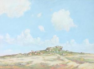 BRADSHAW G,West Country landscape with cattle,Denhams GB 2017-07-12