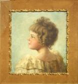 BRADSHAW Nellie A 1866-1933,Portrait of Hazel Bradshaw,Clars Auction Gallery US 2011-02-05