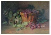 BRADSTREET Josephine Wyman 1859-1920,Still-life with grapes and basket,CRN Auctions US 2009-04-26