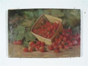 BRADSTREET Josephine Wyman 1859-1920,Strawberries,Gray's Auctioneers US 2010-02-27