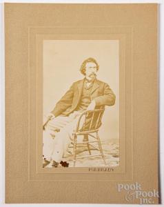 BRADY Mathew B 1823-1896,self portrait,1861,Pook & Pook US 2022-08-17