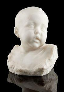 BRAECKE Pieter Jan 1858-1938,Tête de bébé,Horta BE 2020-09-07