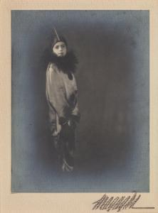 BRAGAGLIA Antonio Giulio 1890-1960,Portrait of a Child in a Pierrot Costume,1930,Hindman 2023-10-19