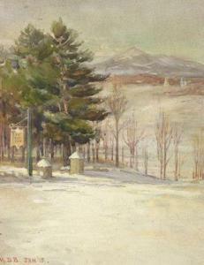 BRAGDON Mabel D 1904-1993,Snowy Landscape,1815,Skinner US 2004-11-19