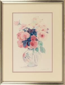 BRAGINTON SMITH Nancy 1956,Roses in a vase,Eldred's US 2020-02-20