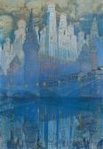 BRAILOWSKIJ Leonid 1867-1937,Moscow Blue,1877,Shapiro Auctions US 2013-05-18