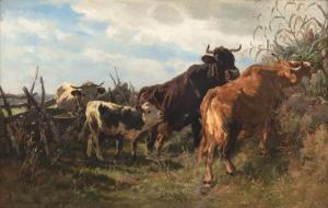 BRAITH Anton 1836-1905,Cows in a cabbage field,Nagel DE 2023-11-08